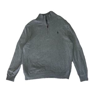 Ralph Lauren Gray Zip-Up Sweater
